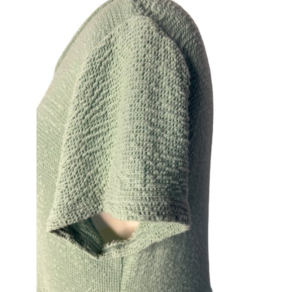 Rolla Coaster Baby Doll Dress Large Green Short Sleeve Round Neck Stretchy Layer - Picture 9 of 14